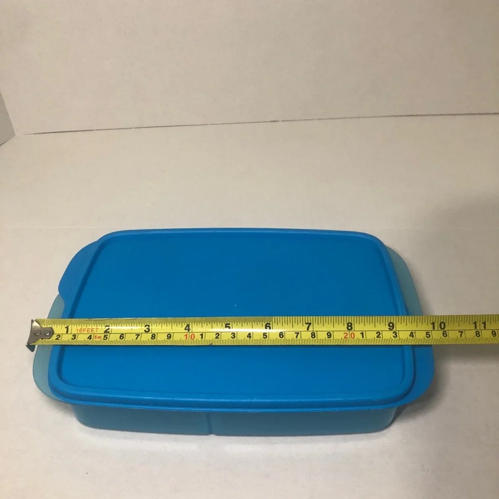 Tupperware Eco Lunch-It Divided Container 3 Slot Blue #7817B-2